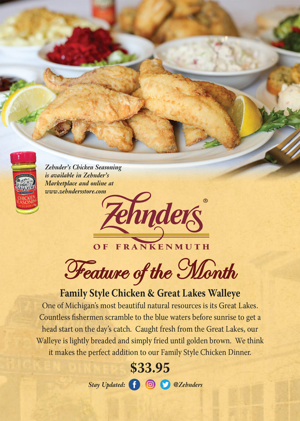 Zehnder’s of Frankenmuth Menus Dining